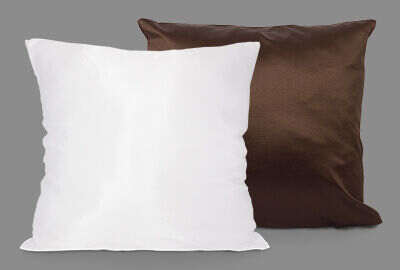 Chocolate-white pillow