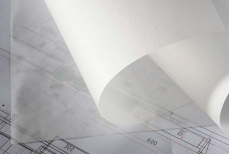 Printing on tracing paper