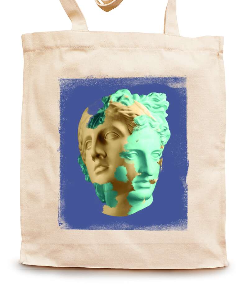 Shopping bags Apollo gold and turquoise