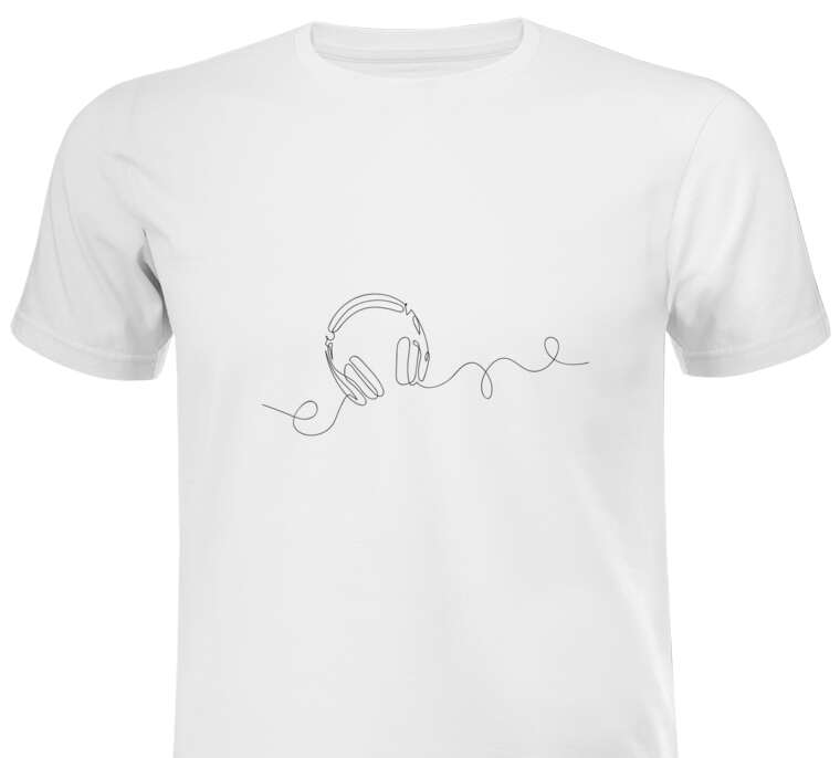 T-shirts, T-shirts Headphones Calligraphy