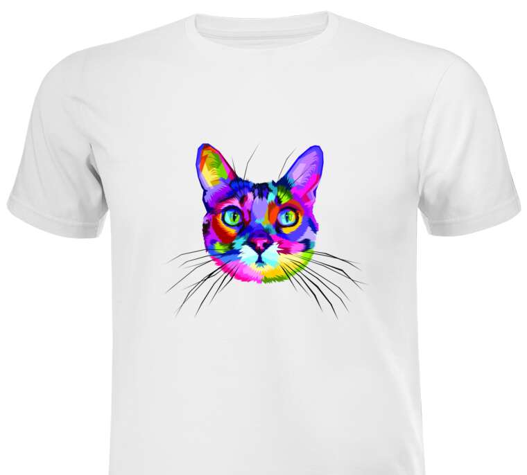 Майки, футболки Радужный кот