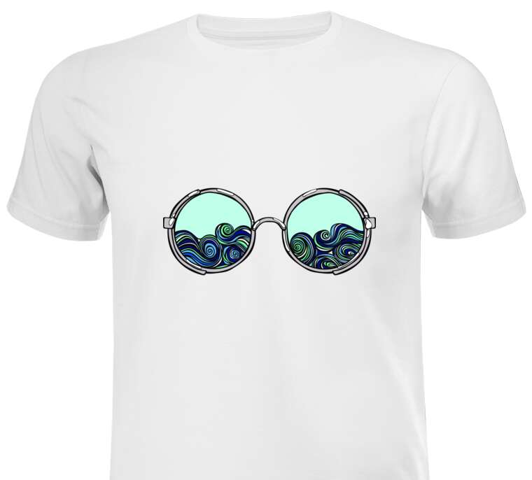 T-shirts, T-shirts Glasses waves