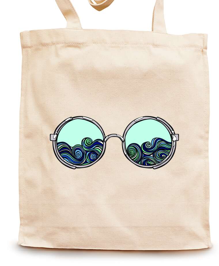 Shopping bags Glasses waves