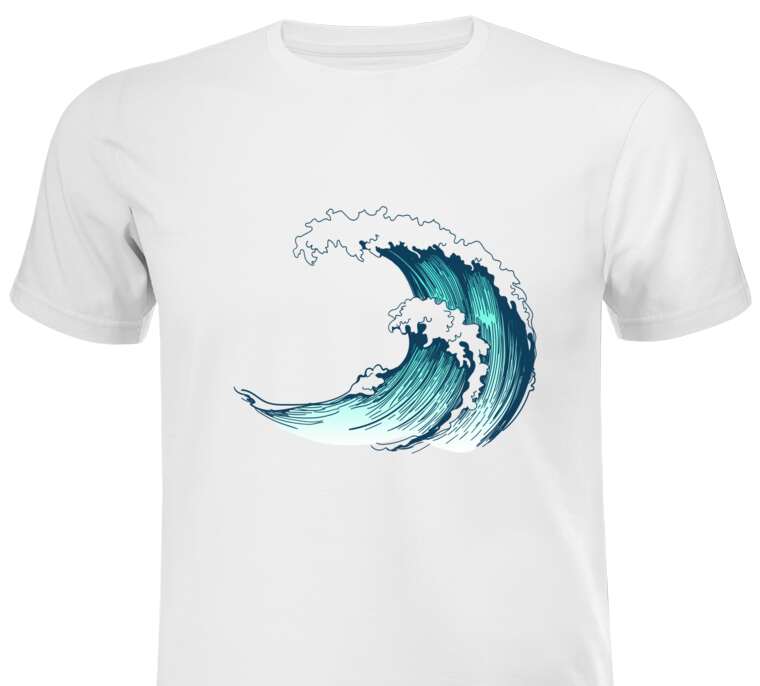 T-shirts, T-shirts Sea wave