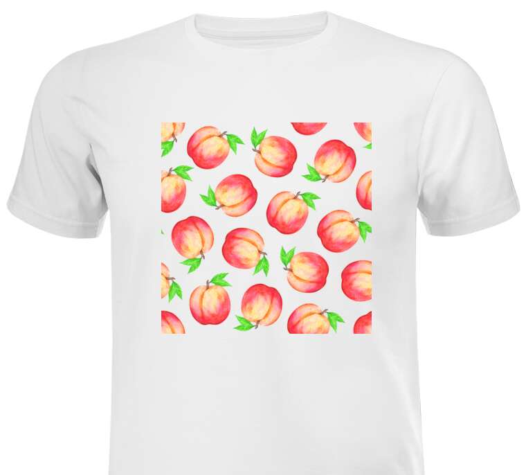 T-shirts, T-shirts Watercolor peaches