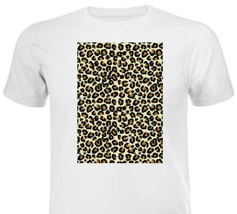 Майки, футболки Леопардовый фон
