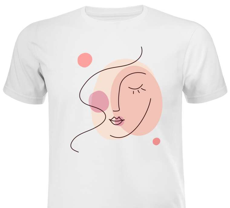 Майки, футболки Абстракция женское лицо