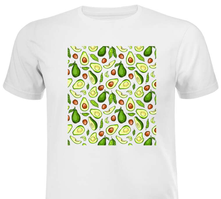 T-shirts, T-shirts Background avocado