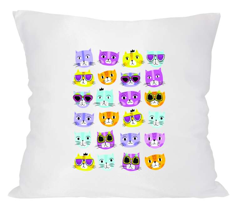 Pillows Colorful faces