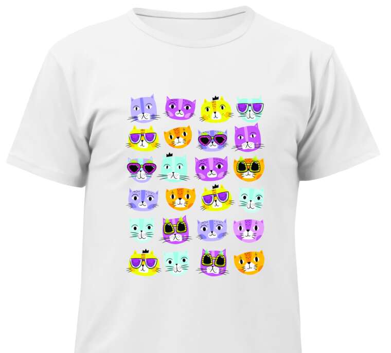 T-shirts, T-shirts for children Colorful faces