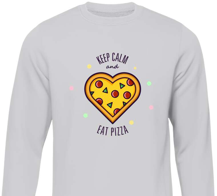 Sweatshirts Ceep calm and eat pizza