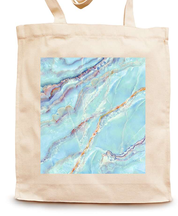 Shopping bags Blue marble