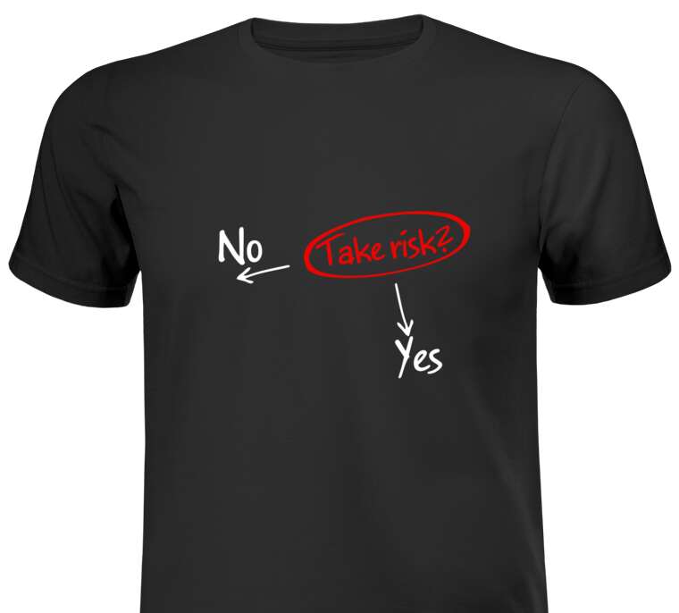Майки, футболки The Inscription Risk Yes No