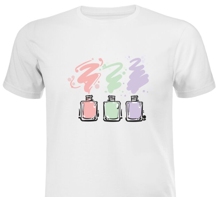 Майки, футболки Nail Polish colorful jars