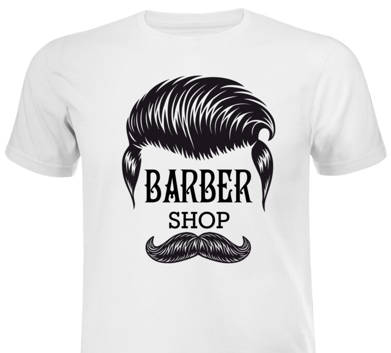 T-shirts, T-shirts Barber shop Mens face