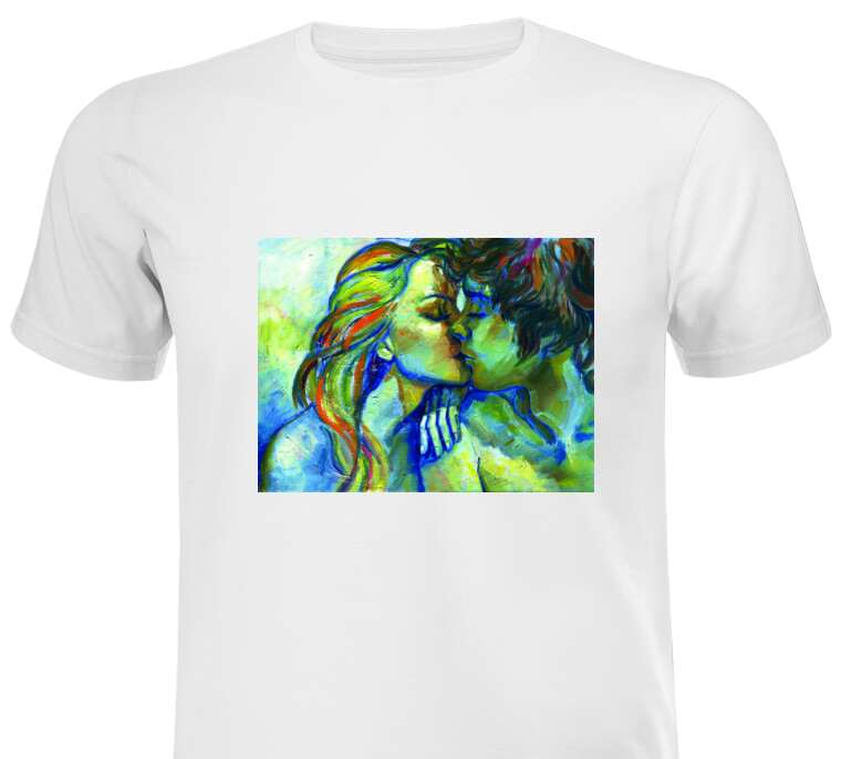 T-shirts, T-shirts Painting couple in love