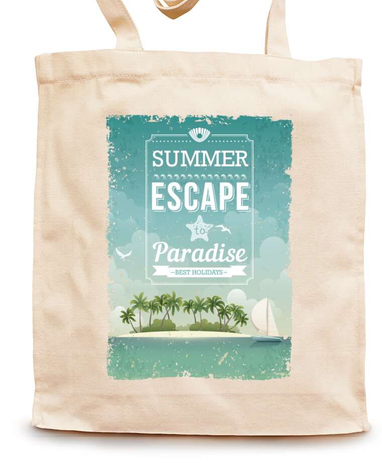 Shopping bags Typography background for summer