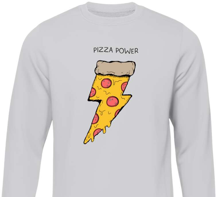 Sweatshirts A powerful pizza