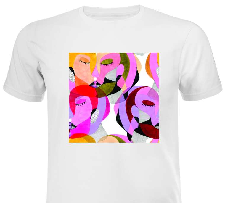 T-shirts, T-shirts Face abstraction