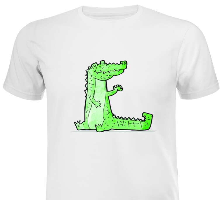Майки, футболки Крокодил мультяшный