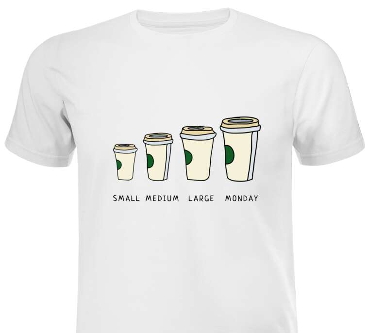 Майки, футболки Стаканы с кофе