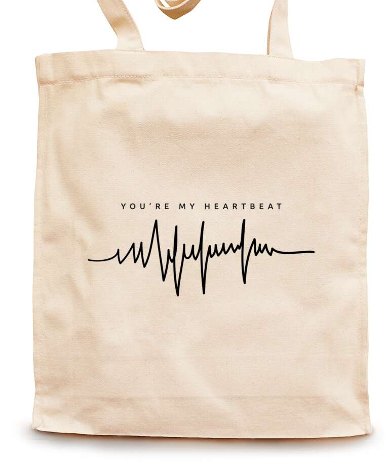 Shopping bags You're my heartbeat 