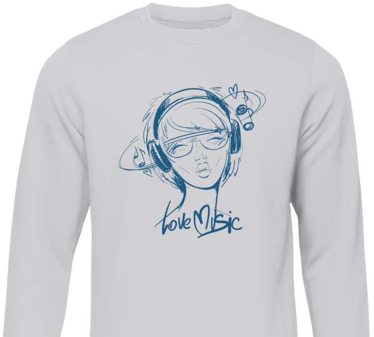 Sweatshirts The love of music