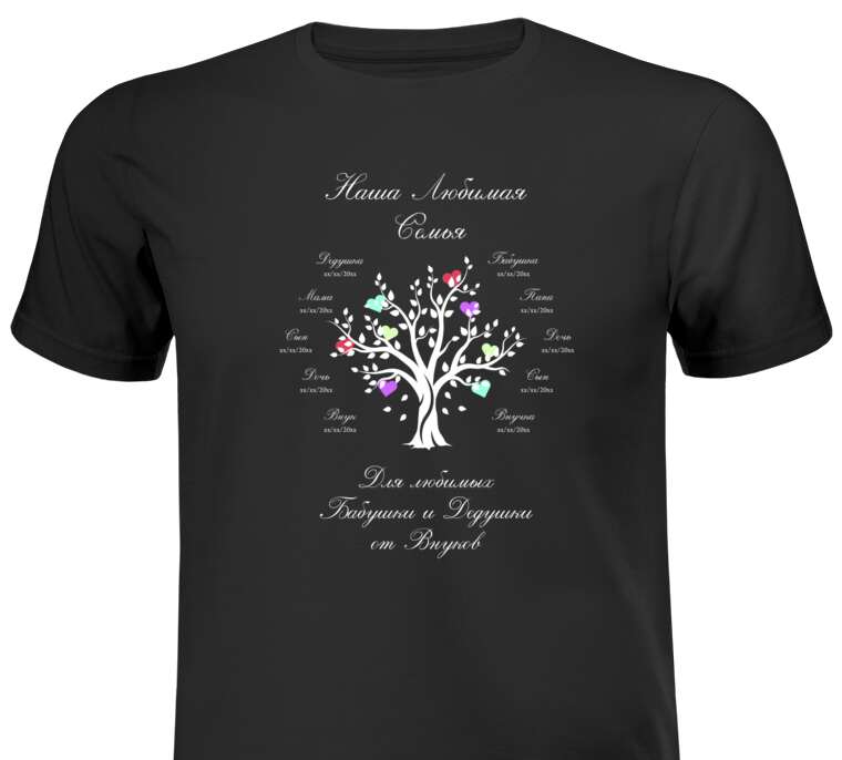 T-shirts, T-shirts Family tree