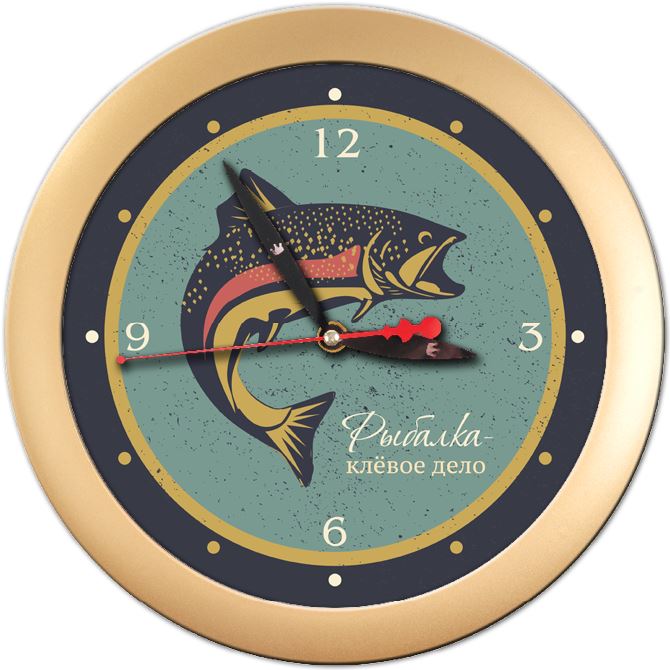 Wall clock Fishing is a cool business