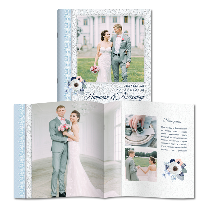 Photo Albums, Photo Books Openwork with flowers