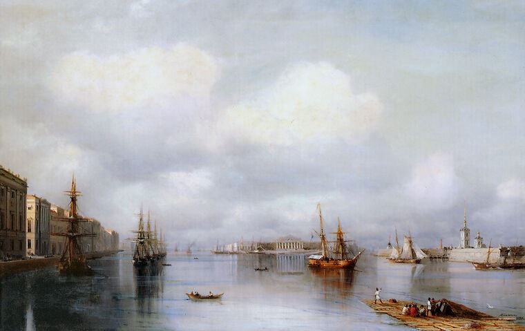 Репродукции картин View of St. Petersburg