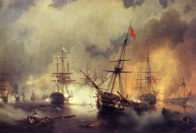 Paintings The Battle of Navarre