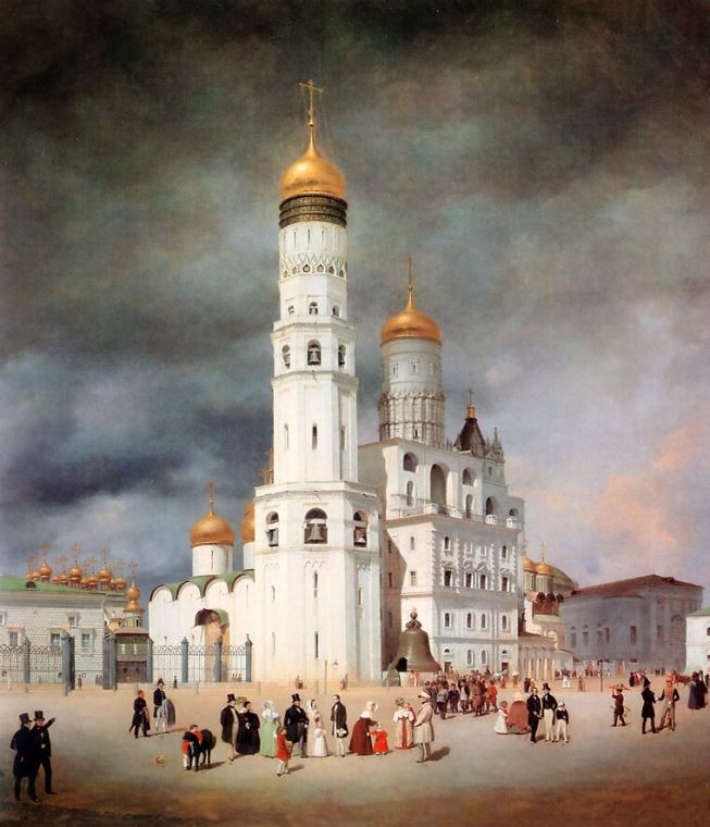 Репродукции картин Ivanovskaya Square in the Moscow Kremlin