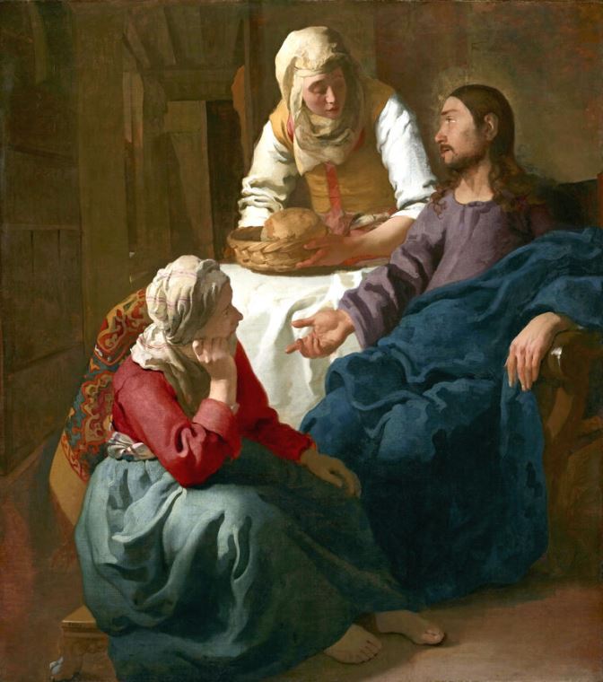 Paintings Christ in the House of Martha and Mary