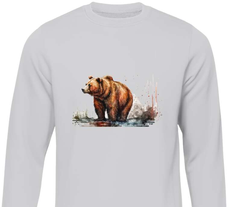 Sweatshirts Bear watercolor illustration