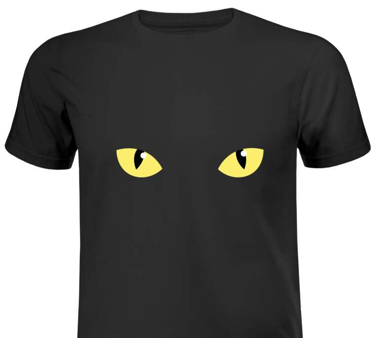 Майки, футболки A cat's eye from the darkness