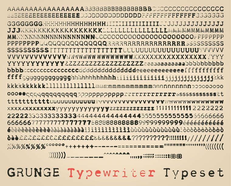 Репродукции картин Typewriter text
