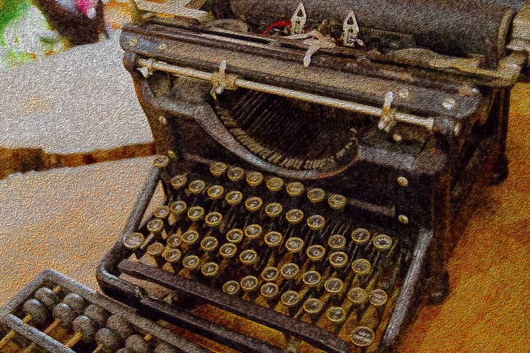 Репродукции картин Abacus and typewriter