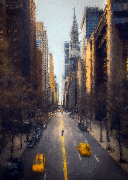 Репродукции картин Живописный пейзаж Нью-Йорка