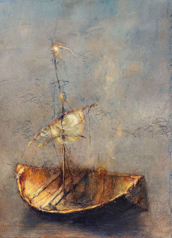 Репродукции картин Fishing boat on the shore