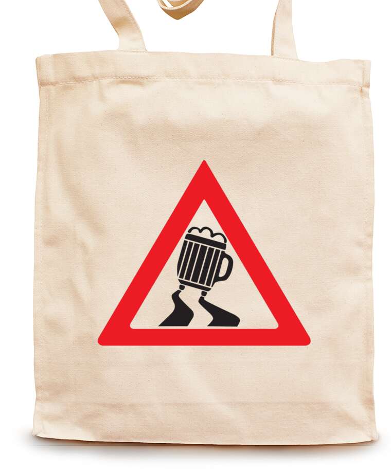 Shopping bags Road sign