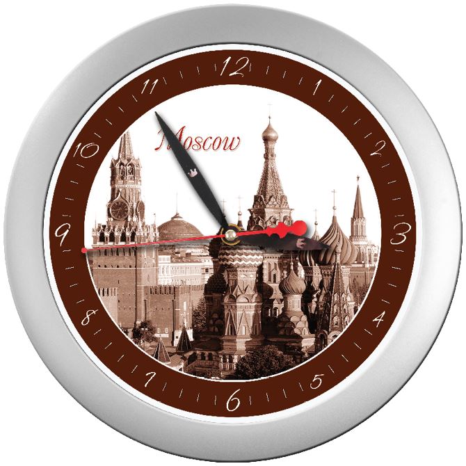 Часы настенные Город Москва