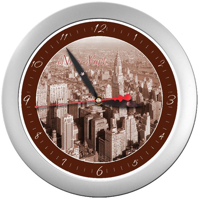 Часы настенные Город Нью-Йорк