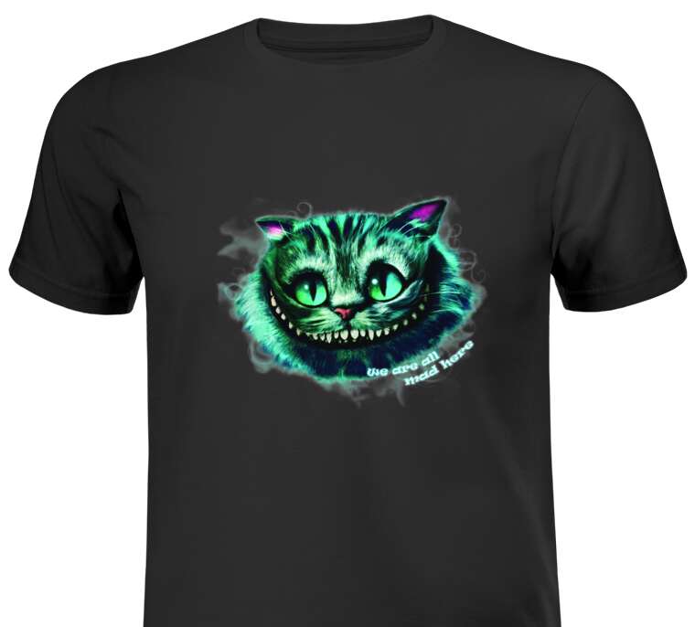 Майки, футболки The Cheshire cat 3D