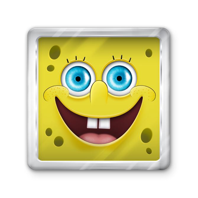 Магниты с фото, логотипом Spongebob