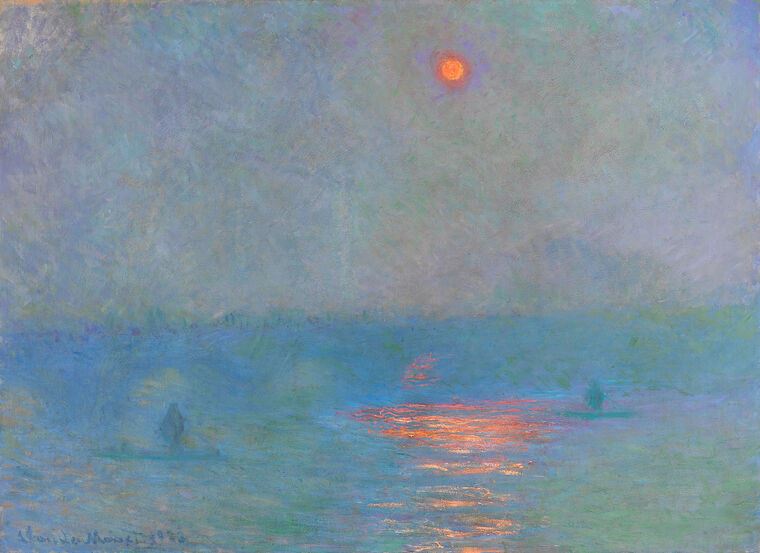 Картины Claude Monet Waterloo Bridge Sunlight in the Fog
