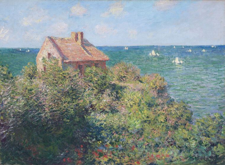 Картины Claude Monet Fisherman's Cottage at Varengeville