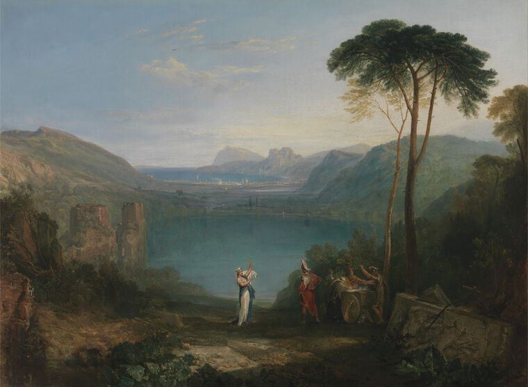 Картины William Turner Lake Avernus - Aeneas and the Cumaean Sybil