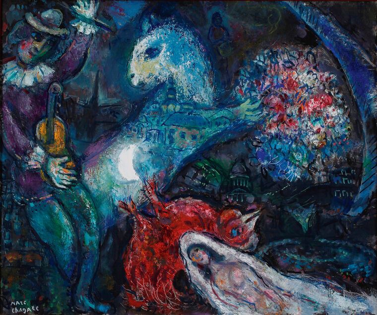 Картины Marc Chagall La Nuit Enchantee
