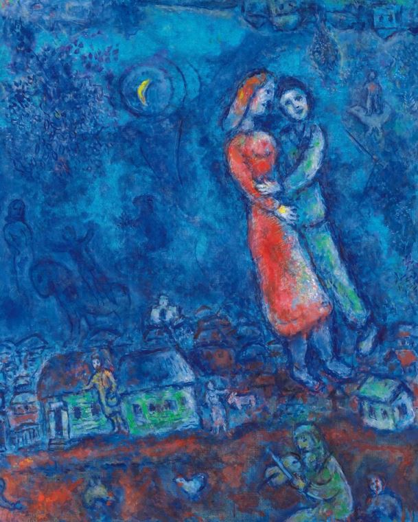 Картины Marc Chagall Les Amoureuxd